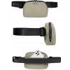imageODODOS Fleece Mini Belt Bag with Adjustable Strap Sherpa Small Waist Pouch Fanny Pack for Workout Running Traveling Hiking BrownKhaki