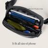 imageODODOS Fleece Mini Belt Bag with Adjustable Strap Sherpa Small Waist Pouch Fanny Pack for Workout Running Traveling Hiking BrownLeopard Black