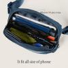 imageODODOS Fleece Mini Belt Bag with Adjustable Strap Sherpa Small Waist Pouch Fanny Pack for Workout Running Traveling Hiking BrownLeopard Navy