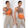 imageODODOS Fleece Mini Belt Bag with Adjustable Strap Sherpa Small Waist Pouch Fanny Pack for Workout Running Traveling Hiking BrownOrange