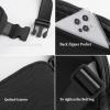 imageODODOS Fleece Mini Belt Bag with Adjustable Strap Sherpa Small Waist Pouch Fanny Pack for Workout Running Traveling Hiking BrownQuilted Black