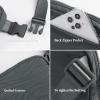 imageODODOS Fleece Mini Belt Bag with Adjustable Strap Sherpa Small Waist Pouch Fanny Pack for Workout Running Traveling Hiking BrownQuilted Charcoal