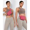 imageODODOS Fleece Mini Belt Bag with Adjustable Strap Sherpa Small Waist Pouch Fanny Pack for Workout Running Traveling Hiking BrownRaspberry