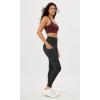 imageODODOS Womens High Waisted Yoga Leggings with Pockets Tummy Control Non See Through Workout Athletic Running Yoga PantsOnyx Black Grey