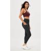 imageODODOS Womens High Waisted Yoga Leggings with Pockets Tummy Control Non See Through Workout Athletic Running Yoga PantsOnyx Black Grey