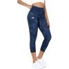imageODODOS Womens High Waisted Yoga Leggings with Pockets Tummy Control Non See Through Workout Athletic Running Yoga PantsNavy Stone