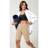 imageODODOS Cloud Feeling Crossover Yoga Shorts with Back Pocket for Women 6quot  8 V High Wasit Lounge Biker ShortsBeige