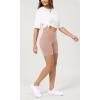 imageODODOS Cloud Feeling Crossover Yoga Shorts with Back Pocket for Women 6quot  8 V High Wasit Lounge Biker ShortsDusty Pink