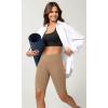 imageODODOS Cloud Feeling Crossover Yoga Shorts with Back Pocket for Women 6quot  8 V High Wasit Lounge Biker ShortsLight Brown