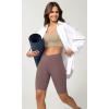 imageODODOS Cloud Feeling Crossover Yoga Shorts with Back Pocket for Women 6quot  8 V High Wasit Lounge Biker ShortsPurple Taupe