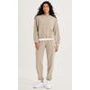 imageODODOS Purevibe Cotton Oversized Sweatshirts Womens Crew Neck Long Sleeve Pullover Tops with Kangaroo PocketPlaza Taupe