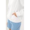imageODODOS Purevibe Cotton Oversized Sweatshirts Womens Crew Neck Long Sleeve Pullover Tops with Kangaroo PocketWhite