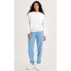 imageODODOS Purevibe Cotton Oversized Sweatshirts Womens Crew Neck Long Sleeve Pullover Tops with Kangaroo PocketWhite