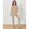 imageODODOS Ruched Front Crop Tank for Women VNeck Cut Out Back Cap Sleeve Cropped TopsShaker Beige