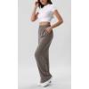 imageODODOS Chiffon Flowy Wide Leg Pants for Women Lightweight High Waist PullOn Pants with Pockets 27quot  29quot 31quot InseamFalcon