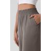 imageODODOS Chiffon Flowy Wide Leg Pants for Women Lightweight High Waist PullOn Pants with Pockets 27quot  29quot 31quot InseamFalcon
