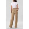 imageODODOS Chiffon Flowy Wide Leg Pants for Women Lightweight High Waist PullOn Pants with Pockets 27quot  29quot 31quot InseamKhaki
