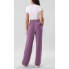 imageODODOS Chiffon Flowy Wide Leg Pants for Women Lightweight High Waist PullOn Pants with Pockets 27quot  29quot 31quot InseamPurple