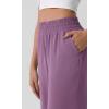 imageODODOS Chiffon Flowy Wide Leg Pants for Women Lightweight High Waist PullOn Pants with Pockets 27quot  29quot 31quot InseamPurple