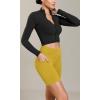 imageODODOS Cloud Feeling Cross Waist Yoga Shorts with Pockets for Women 6quot Crossover High Waist Lounge Biker ShortsMango Mint
