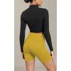 imageODODOS Cloud Feeling Cross Waist Yoga Shorts with Pockets for Women 6quot Crossover High Waist Lounge Biker ShortsMango Mint
