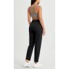 imageODODOS Cloud Feeling Jogger Pants with Pockets for Women High Waist Sweatpants Casual Lounge Ankle PantsBlack