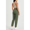 imageODODOS Cloud Feeling Jogger Pants with Pockets for Women High Waist Sweatpants Casual Lounge Ankle PantsDark Olive