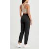 imageODODOS Cloud Feeling Jogger Pants with Pockets for Women High Waist Sweatpants Casual Lounge Ankle PantsOnyx Black Grey