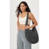 imageODODOS Quilted Carryall Tote Bag for Women Crossbody Large Hobo Lightweight Padding Shoulder BagCharcoal