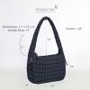 imageODODOS Quilted Carryall Tote Bag for Women Crossbody Large Hobo Lightweight Padding Shoulder BagDark Blue