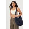 imageODODOS Quilted Carryall Tote Bag for Women Crossbody Large Hobo Lightweight Padding Shoulder BagDark Blue