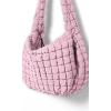 imageODODOS Quilted Carryall Tote Bag for Women Crossbody Large Hobo Lightweight Padding Shoulder BagFragrant Lilac