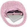 imageODODOS Quilted Carryall Tote Bag for Women Crossbody Large Hobo Lightweight Padding Shoulder BagFragrant Lilac
