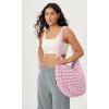 imageODODOS Quilted Carryall Tote Bag for Women Crossbody Large Hobo Lightweight Padding Shoulder BagFragrant Lilac