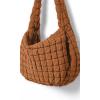 imageODODOS Quilted Carryall Tote Bag for Women Crossbody Large Hobo Lightweight Padding Shoulder BagGlazed Ginger