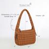 imageODODOS Quilted Carryall Tote Bag for Women Crossbody Large Hobo Lightweight Padding Shoulder BagGlazed Ginger
