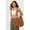 imageODODOS Quilted Carryall Tote Bag for Women Crossbody Large Hobo Lightweight Padding Shoulder BagGlazed Ginger
