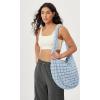 imageODODOS Quilted Carryall Tote Bag for Women Crossbody Large Hobo Lightweight Padding Shoulder BagLight Blue