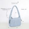 imageODODOS Quilted Carryall Tote Bag for Women Crossbody Large Hobo Lightweight Padding Shoulder BagLight Blue