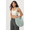 imageODODOS Quilted Carryall Tote Bag for Women Crossbody Large Hobo Lightweight Padding Shoulder BagLight Green