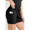 imageODODOS Womens Cloud Feeling Racerback Tennis Dress with Separate Shorts and Built in Bra Mini Tank DressBlack