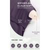 imageODODOS Womens Cloud Feeling Racerback Tennis Dress with Separate Shorts and Built in Bra Mini Tank DressDark Purple
