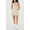 imageODODOS Womens Cloud Feeling Racerback Tennis Dress with Separate Shorts and Built in Bra Mini Tank DressOat Milk