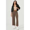 imageODODOS Womens Modal Soft FullZip Cropped Hoodies with Pockets Long Sleeve Crop Casual SweatshirtsBlack