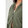 imageODODOS Womens Modal Soft FullZip Cropped Hoodies with Pockets Long Sleeve Crop Casual SweatshirtsDark Sage
