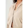 imageODODOS Womens Modal Soft FullZip Cropped Hoodies with Pockets Long Sleeve Crop Casual SweatshirtsIvory