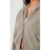 imageODODOS Womens Modal Soft FullZip Cropped Hoodies with Pockets Long Sleeve Crop Casual SweatshirtsKhaki