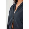 imageODODOS Womens Modal Soft FullZip Cropped Hoodies with Pockets Long Sleeve Crop Casual SweatshirtsNavy
