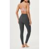 imageODODOS Cloud Feeling Gathered Cross Waist Leggings with Pockets for Women 25quot  28quot Crossover Lounge Yoga PantsCharcoal