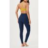 imageODODOS Cloud Feeling Gathered Cross Waist Leggings with Pockets for Women 25quot  28quot Crossover Lounge Yoga PantsNavy